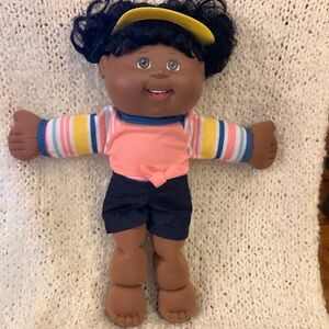 Cabbage Pat Kids Sporty Girl, African American, 15 inches tall.